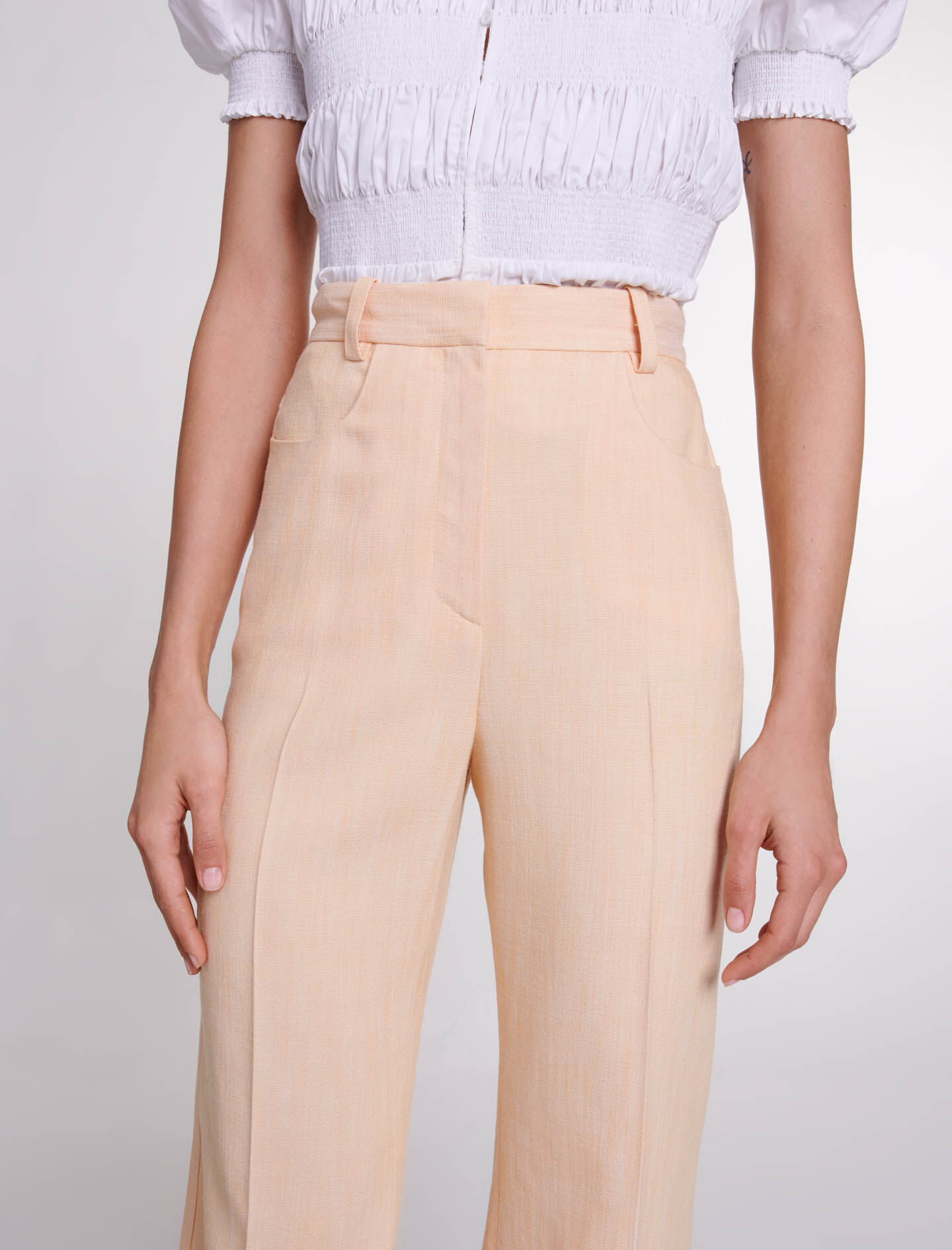 Pantaloni de costum - Galben banană