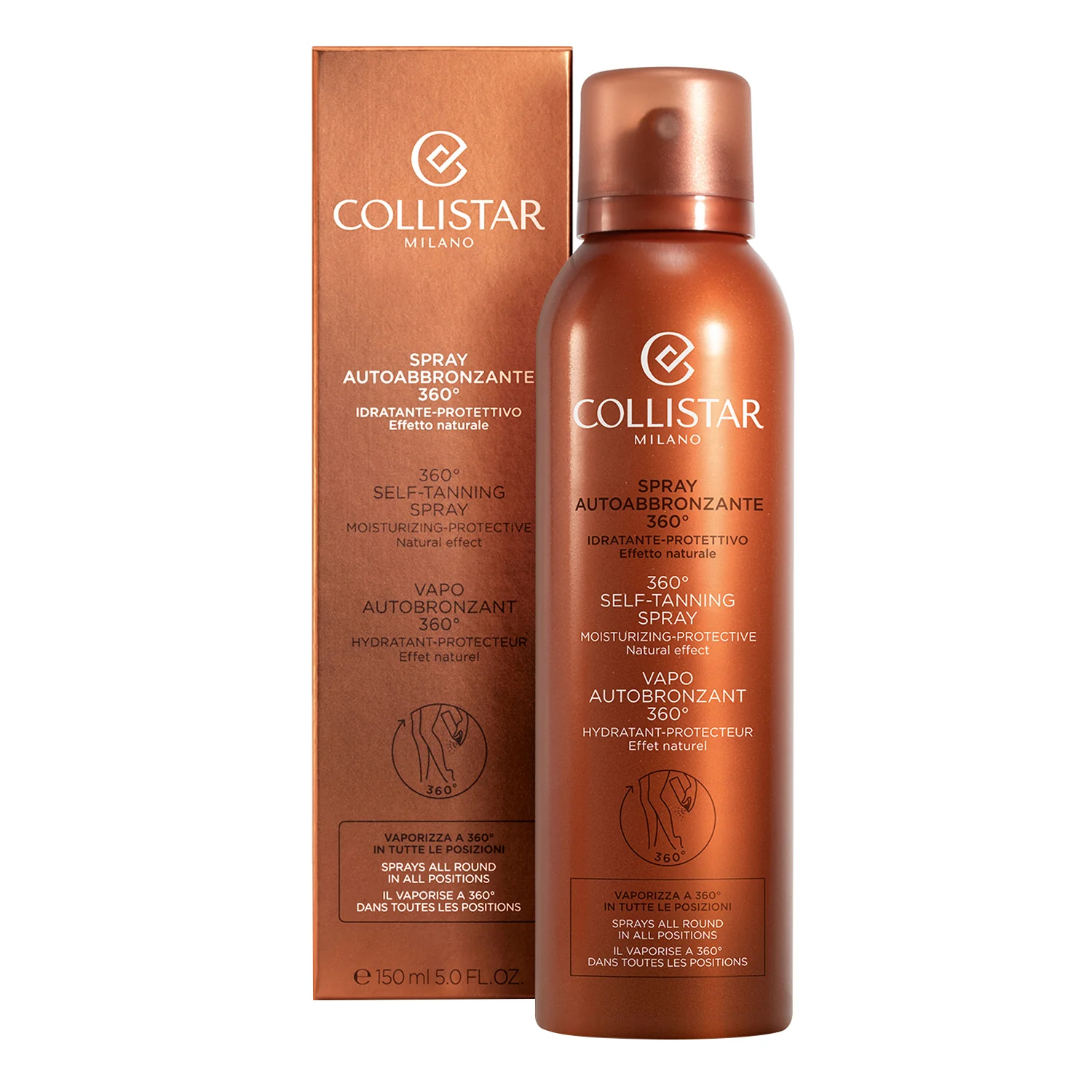Abbronzatura Senza Sole Spray Autoabbronzante 360° - Spray corpo autoabbronzante