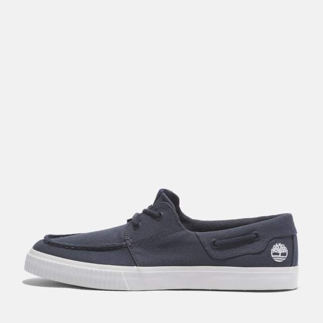 Sneaker Bassa Stringata da Uomo in blu marino