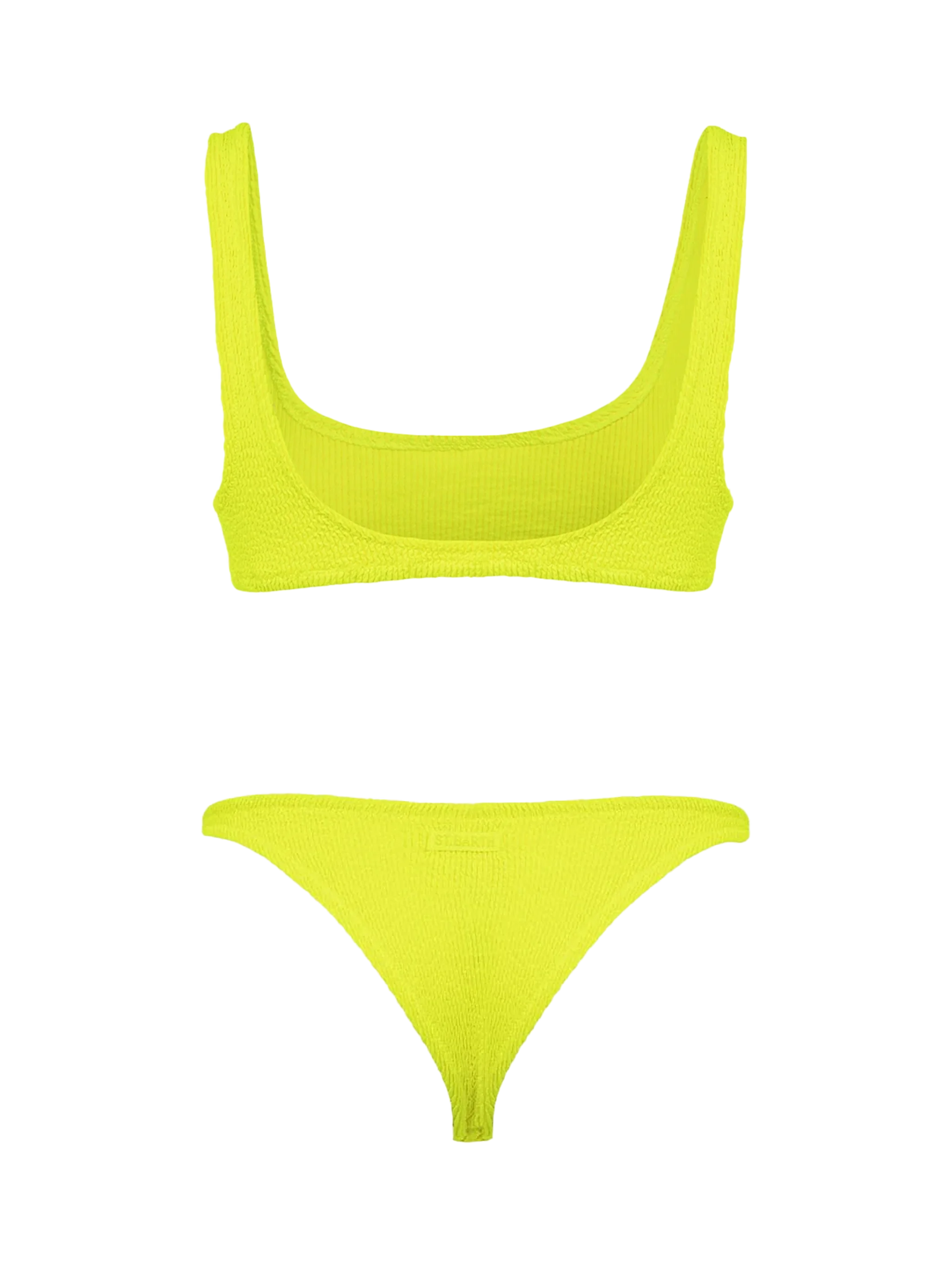 Bikini da donna classico crinkle giallo fluo Naima Naomi