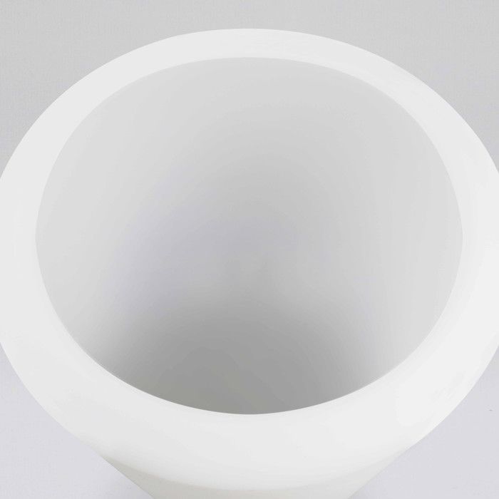 Round white LED luminous vase - Oviala