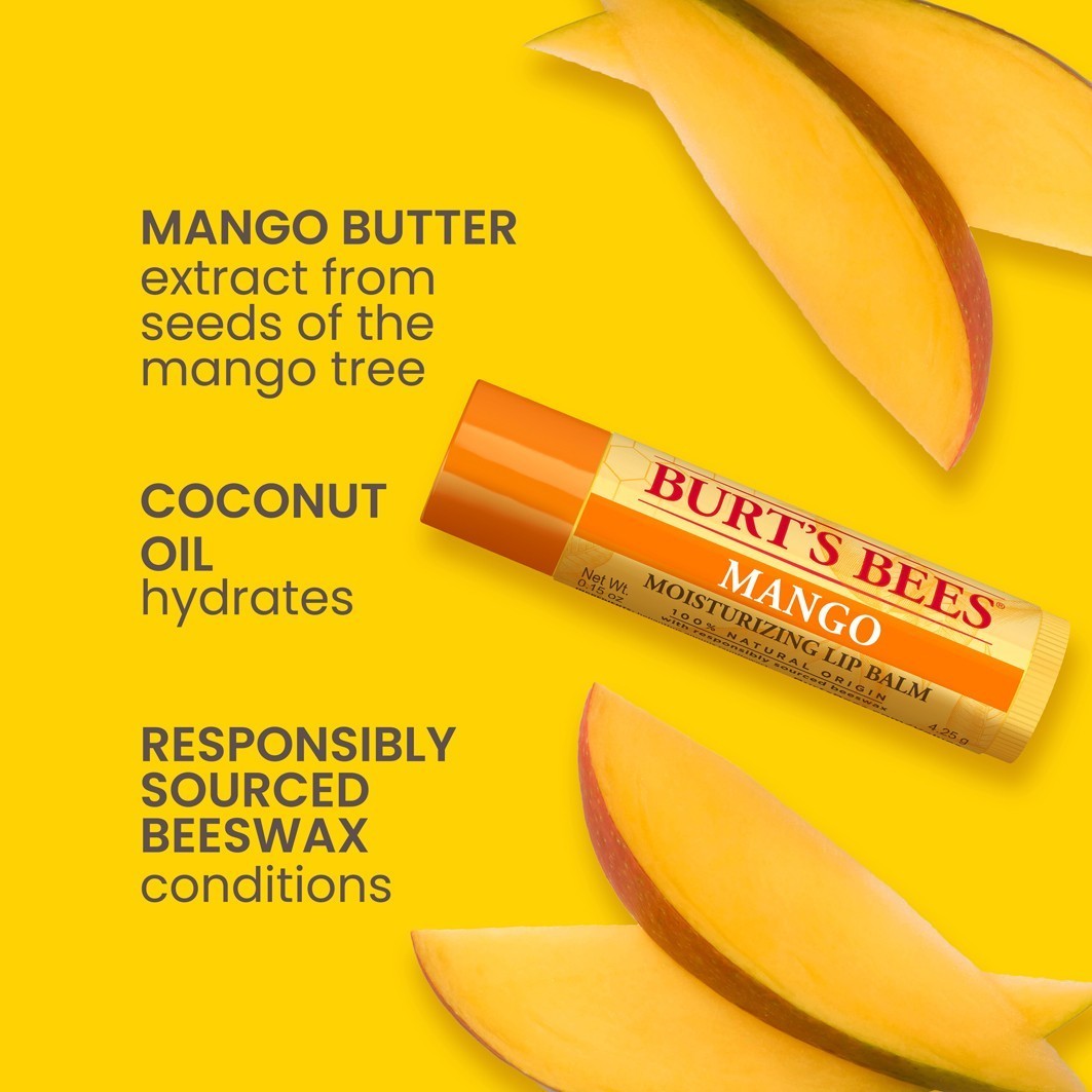 Burt's Bees mangų lūpų balzamas - 4,25 g