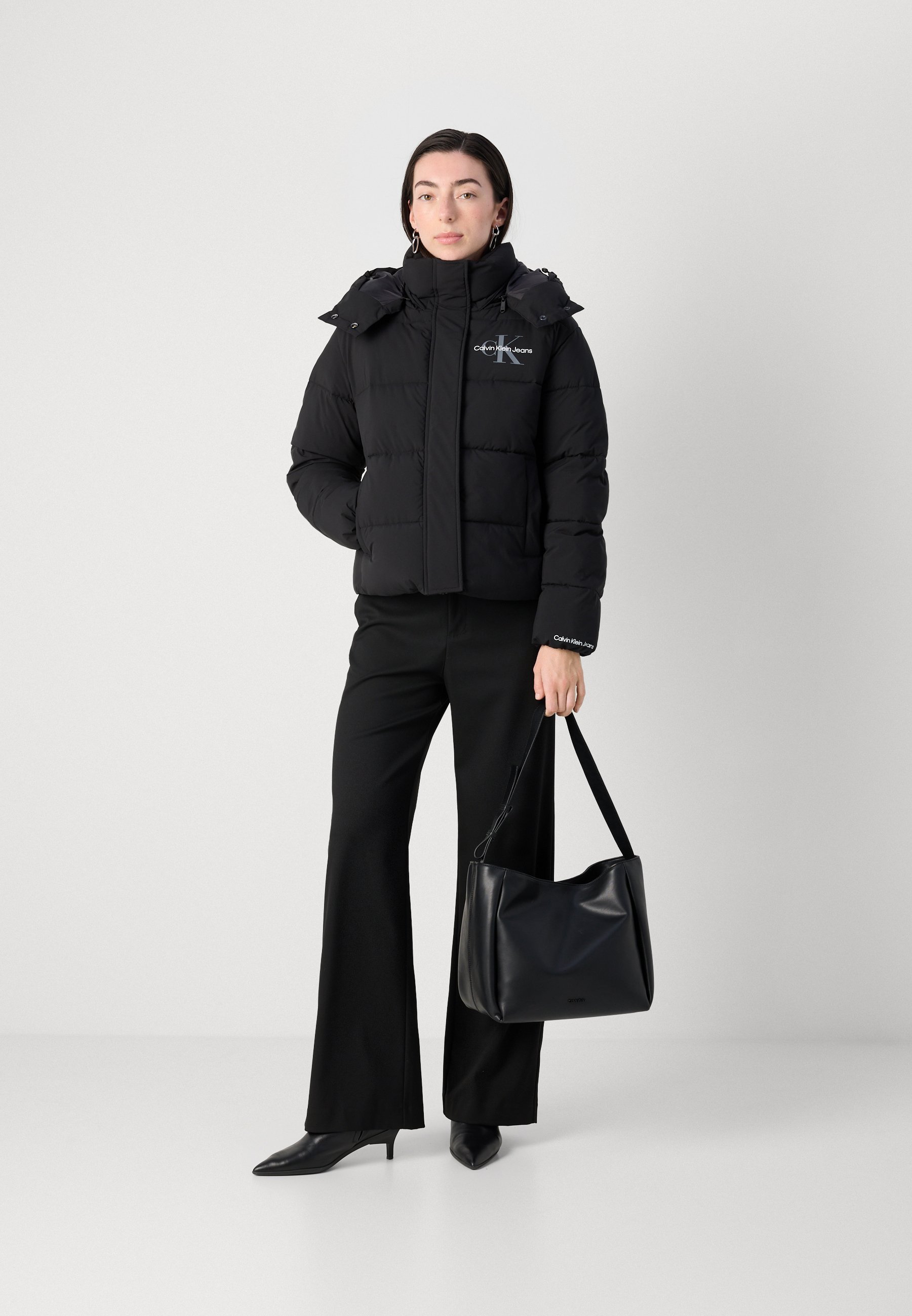 Doudoune Calvin Klein Jeans MONOLOGO - Veste d'hiver - noire