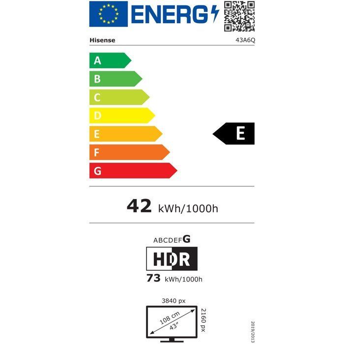Hisense 43A6Q - TV LED da 43
