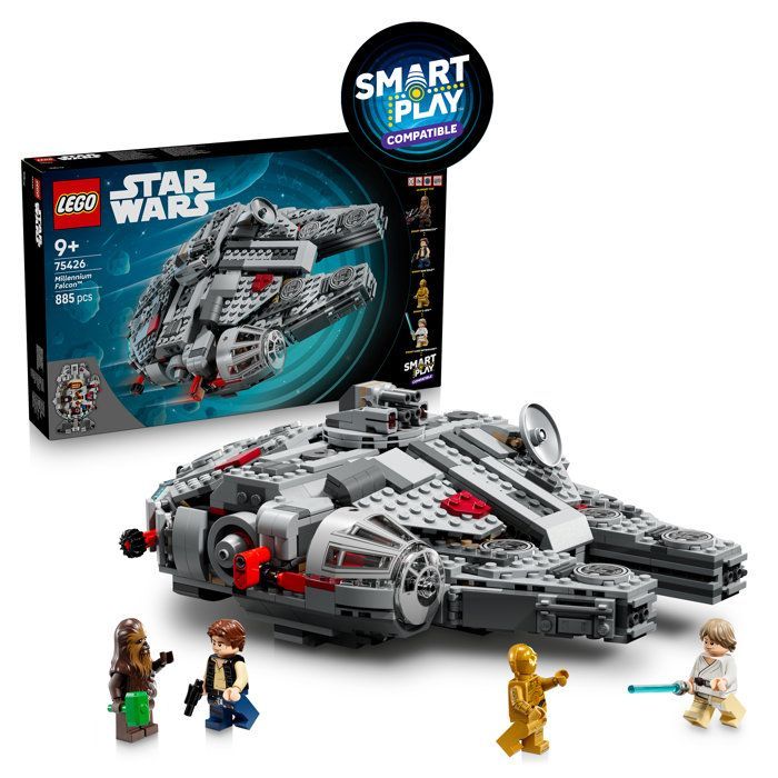 LEGO Star Wars SMART Play: Millennium Falcon - Conjunto de Construção - Conjunto Compatível 75426