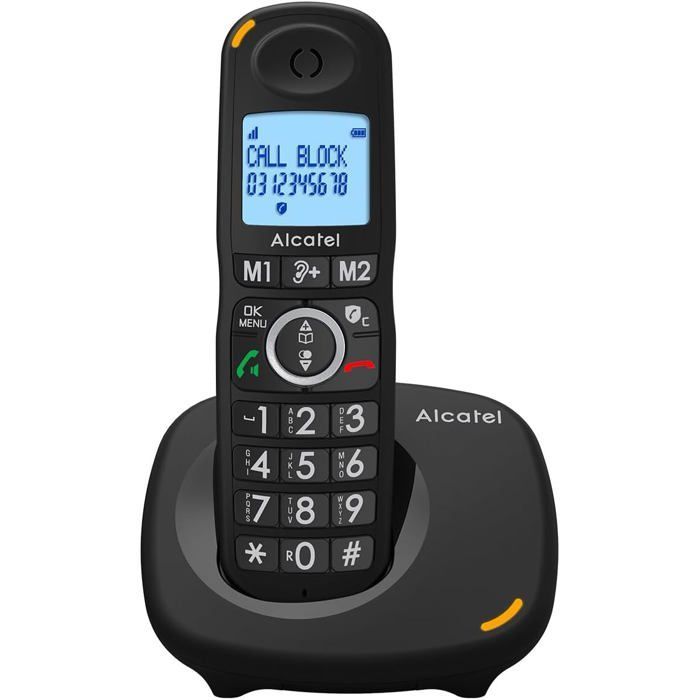 Senior cordless phone - LEVYS - Large backlit screen - Large keypad - Audio amplification