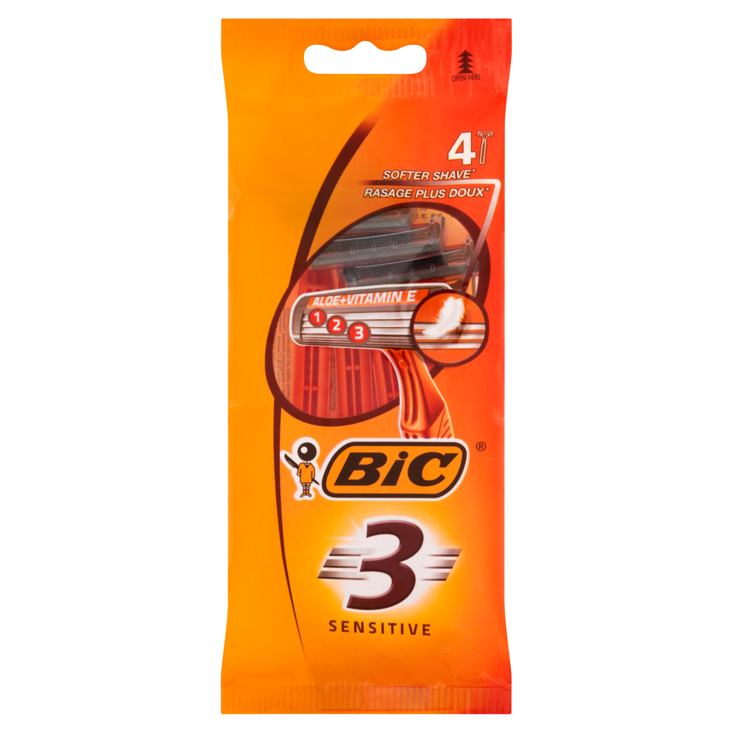 Ξυράφια Bic One-Piece 4 τεμάχια 3 ευαίσθητα