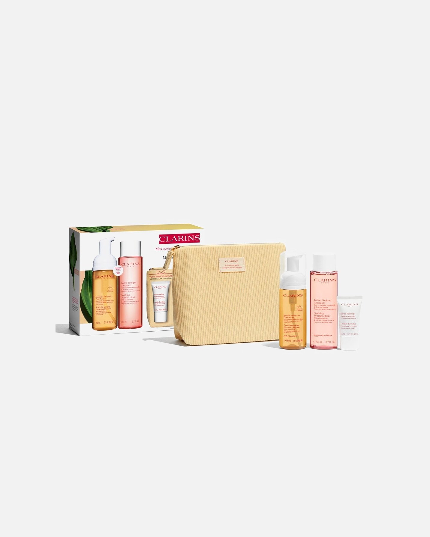 Clarins komplet za čiščenje obraza, čistilna nega za občutljivo kožo – 1 kos