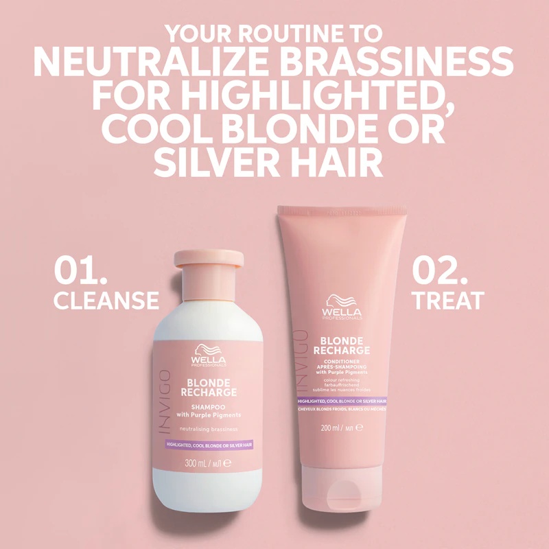 Wella Professionals Invigo Blonde Recharge vijolični balzam, ki nevtralizira rumene tone