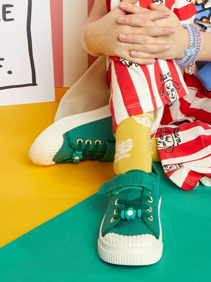 Canvas sneakers - GROEN