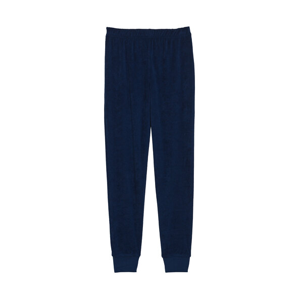 Frottépysjamas, marineblå/turkis, størrelse 98/104, sett med 2