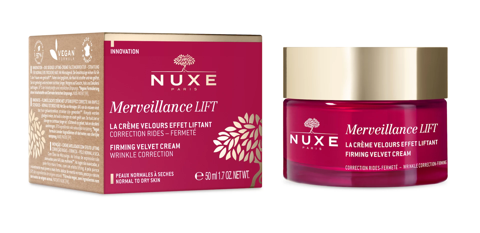 Merveillance LIFT Cremă de zi corectoare pentru fermitate catifelată ridurilor 50 ml - NUXE