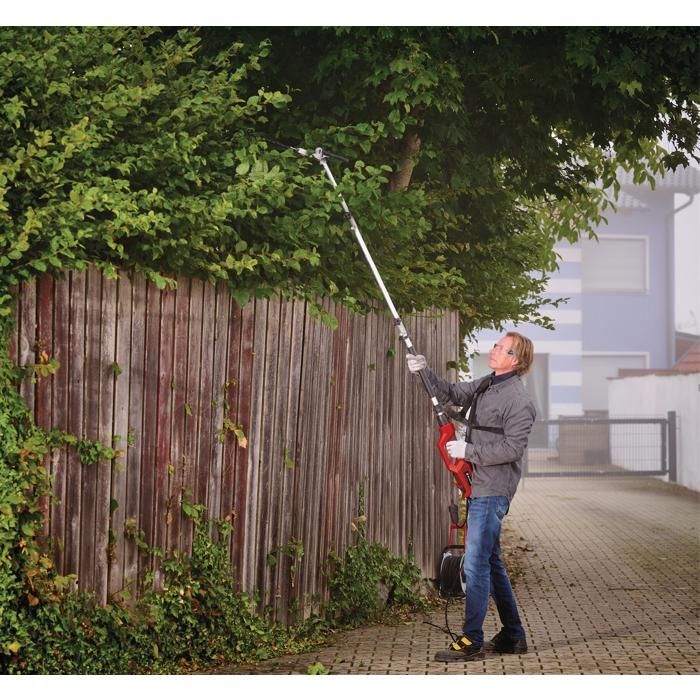 Einhell GC-HC 90/2046 T Telescopic Hedge Trimmer (900 W, Extendable Handle Up to 2.60 m)
