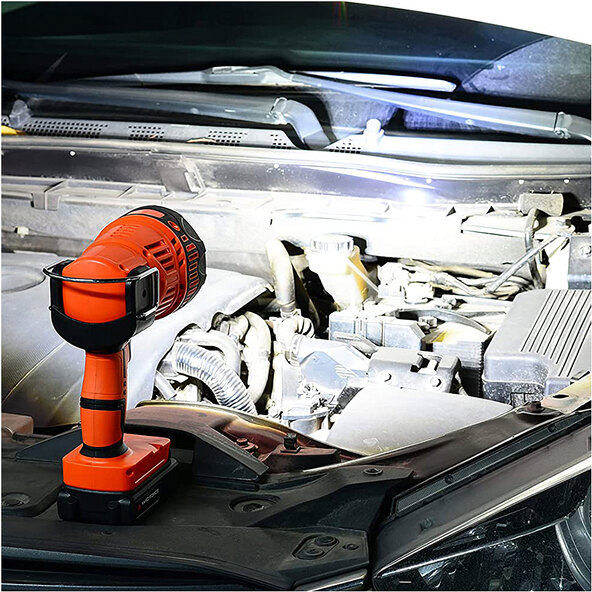 Luminária de jardim LED a bateria, 20 V, incluindo bateria e carregador.