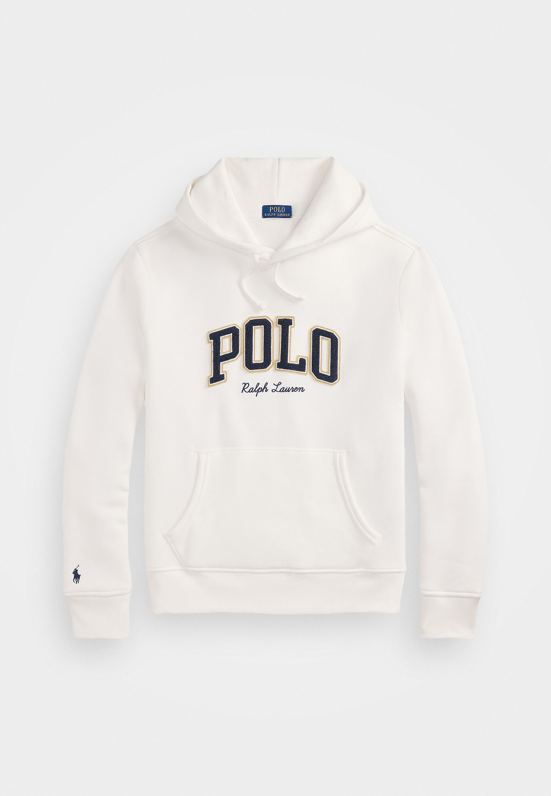 LOGO FLEECE HOODIE - Mikina s kapucí - white