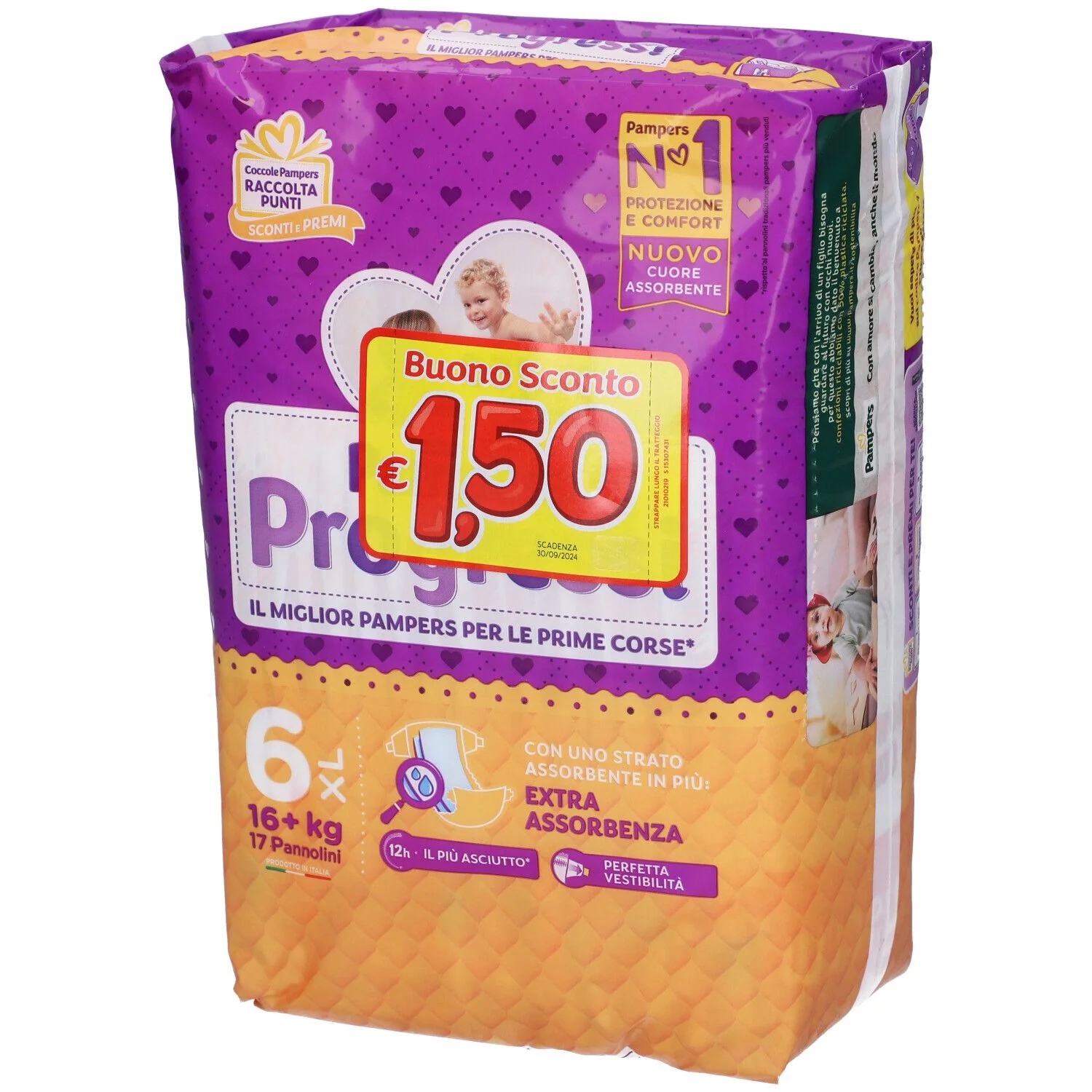 PAMPERS Pampers Progressi XL 17 stuks