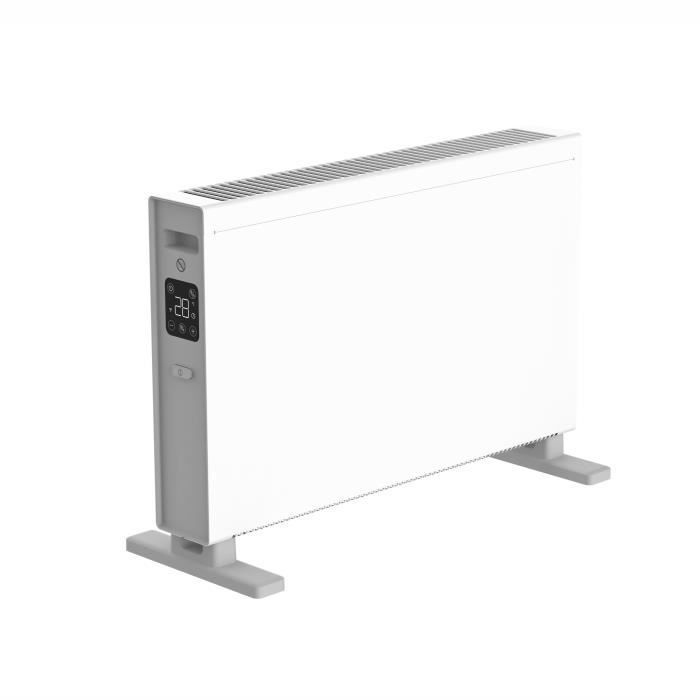 Calefactor eléctrico portátil por convección - OCEANIC - 2000 W - 2 niveles de potencia - Blanco mate