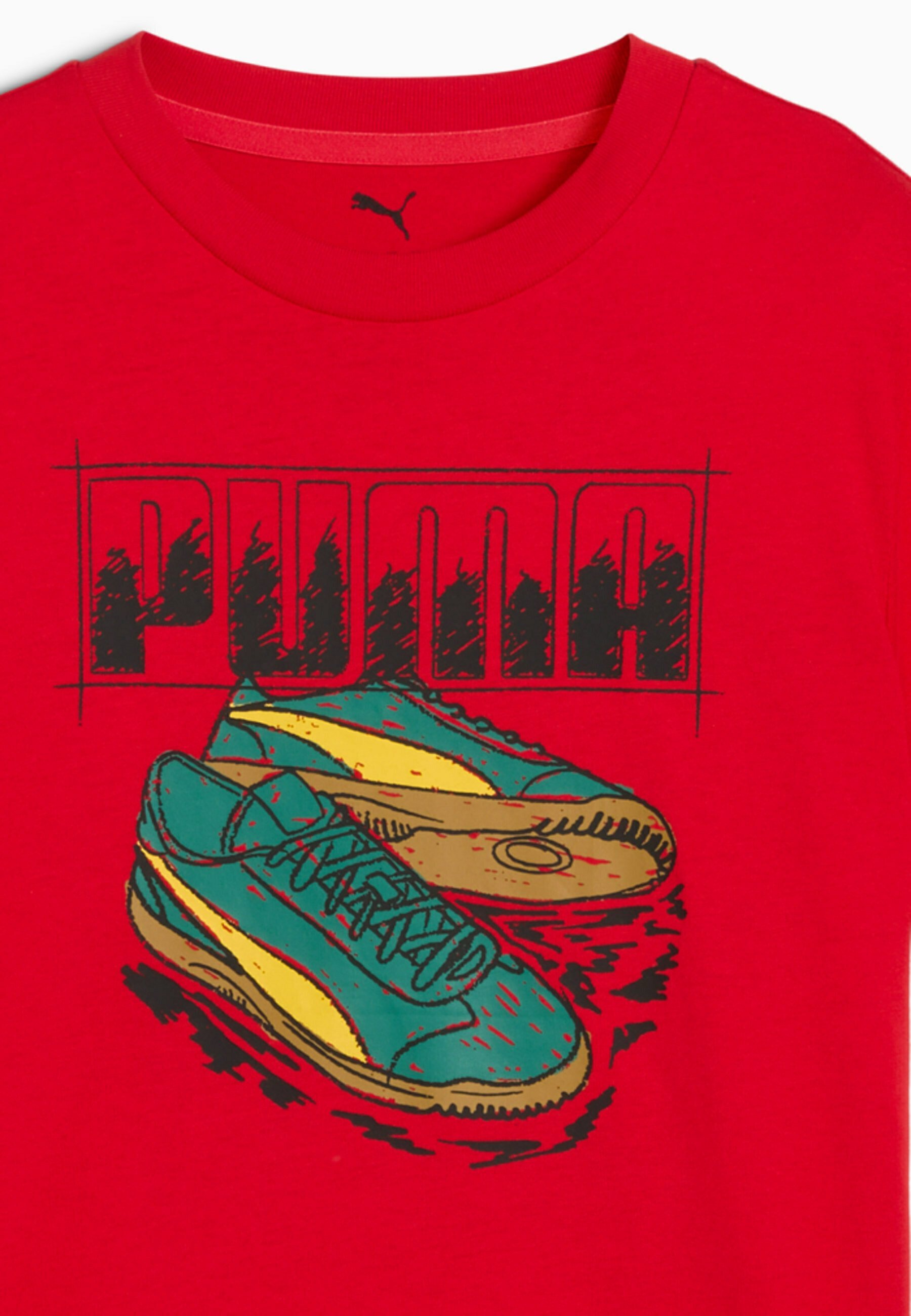 Puma GRAPHIC TEE - T-shirt met print - voor altijd rood