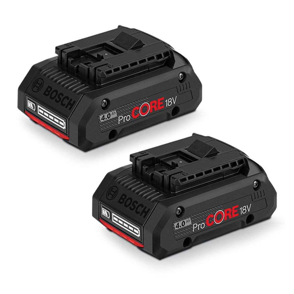 Pacote de baterias de íon de lítio BOSCH ProCORE18V, 2 x 4,0 Ah, 0615990M5K