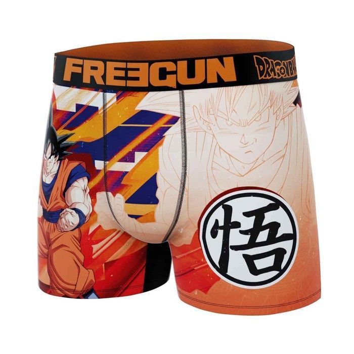 Freegun - Men's Microfiber Boxer Shorts Dragon Ball Z 'San Goku' - XXL - Orange