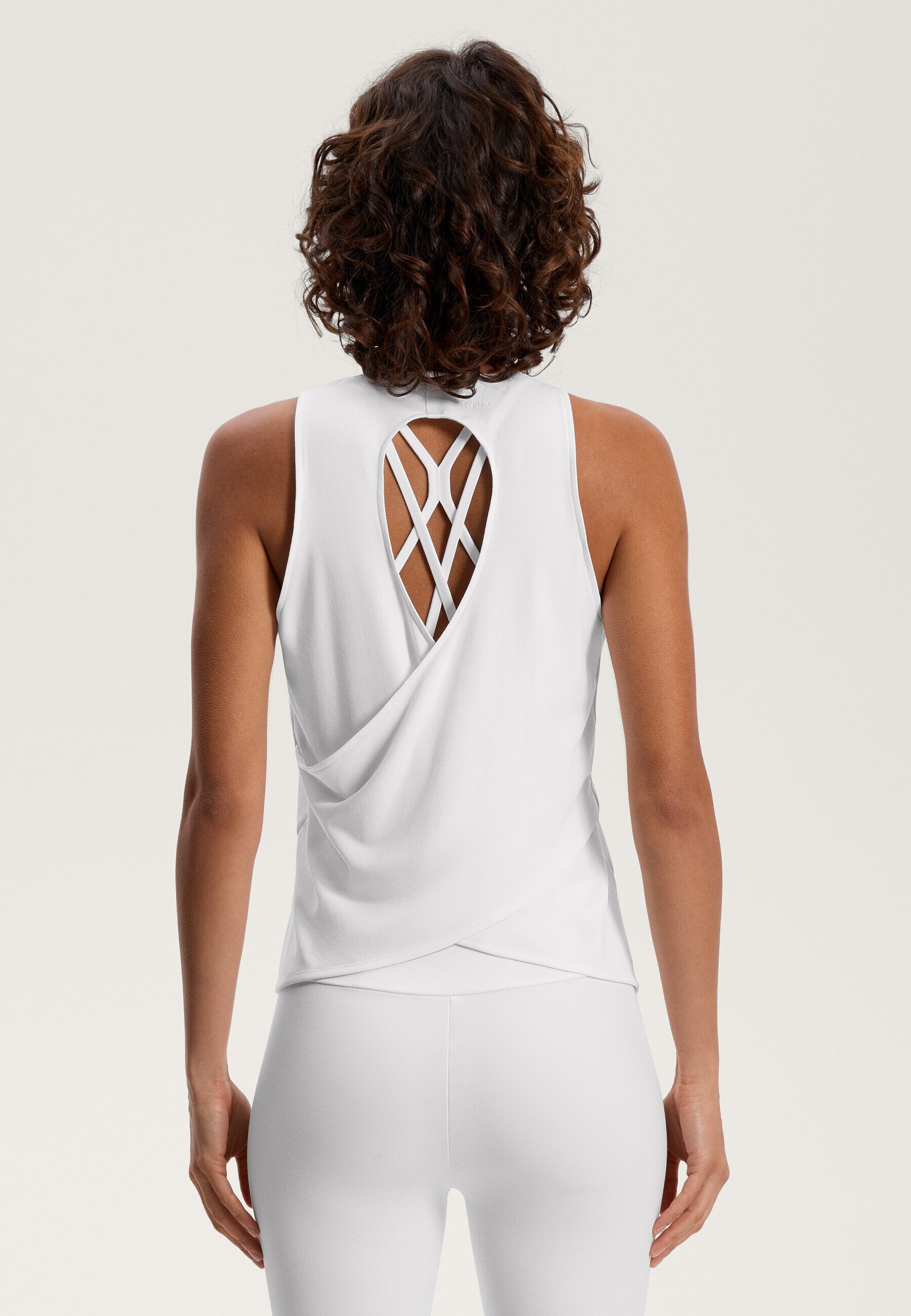 OYSHO CROSS-BACK COMFORTLUX - Parte superiore - bianca