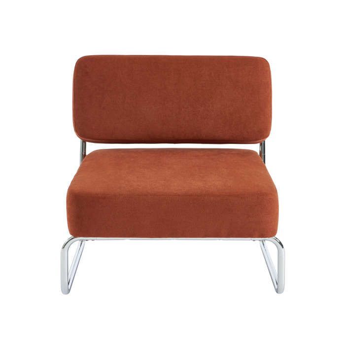 Sessel JACK in Terrakotta-Stoff