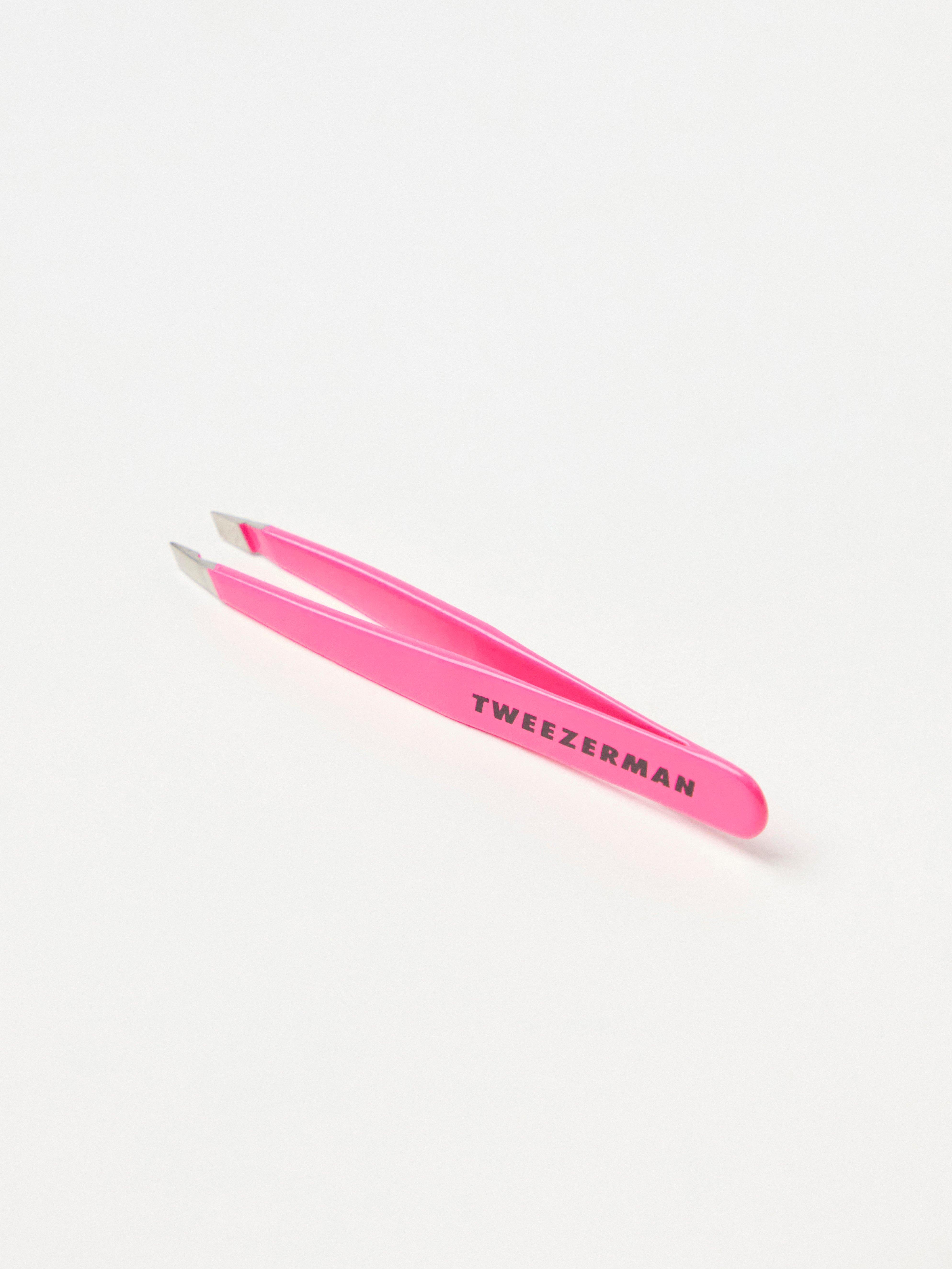 Pinça Mini Inclinada Tweezerman ROSA NEON
