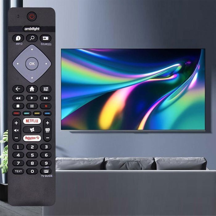 New Replacement TV Remote Control for Philips Universal Ambilight Smart LED LCD TV - No Configuration Required