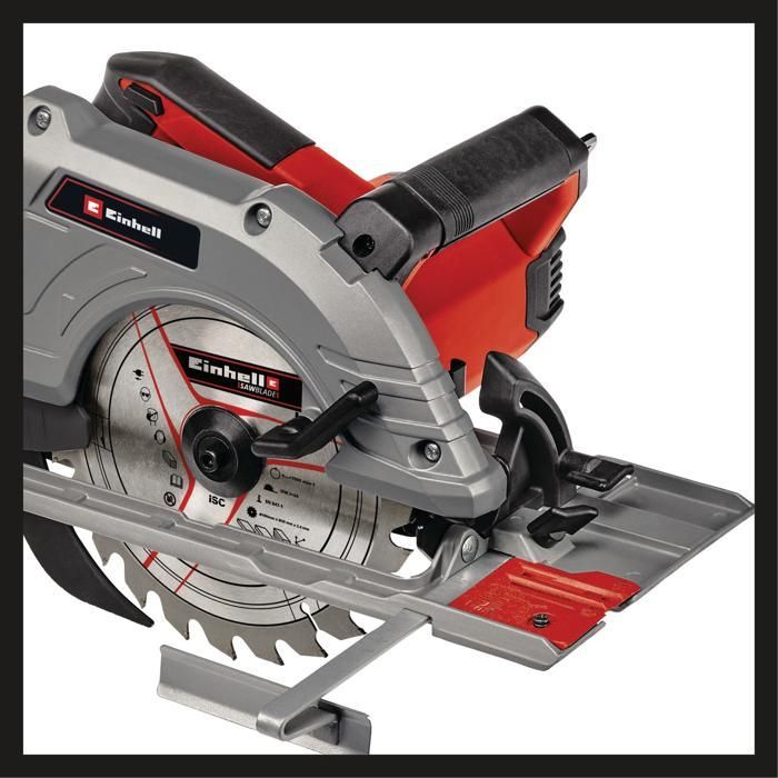 Einhell Scie circulaire 190mm TE-CS 190/1 ( 1500 W, 5 500 tours par minute) Livré avec lame aux carbures de tungstène