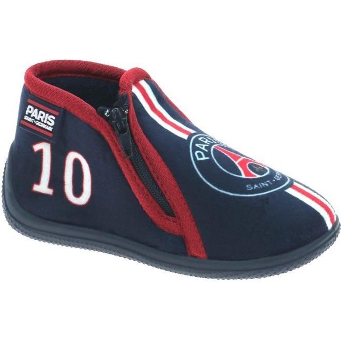 Babyschoentjes - PARIS SAINT GERMAIN - Polyester - Blauw - Officieel gelicentieerd - Jongens