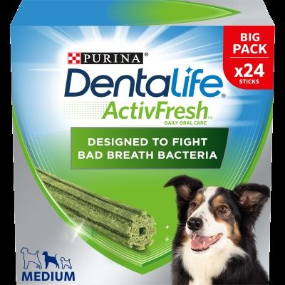 Purina Dentalife ActivFresh Daily Dental Care -herkut keskikokoisille koirille