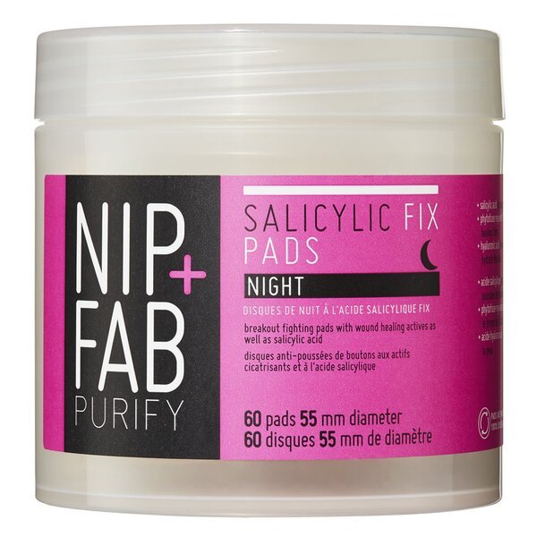 Nip + Fab Purify Salicylic Fix Night Pads<br>60 kusov, vlhkosť