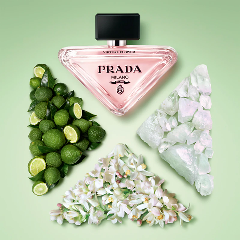 Frasco recarregável de Eau de Parfum Prada Paradoxe Virtual Flower para mulheres