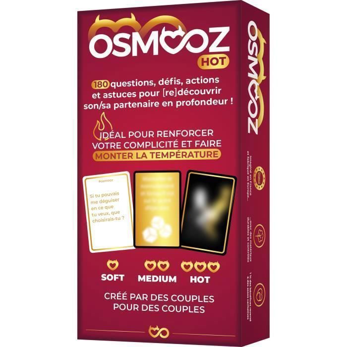 OSMOOZ Red – Spiele für Paare – Ein Spiel, um eure Beziehung neu zu entdecken – 180 Karten, hergestellt in Europa