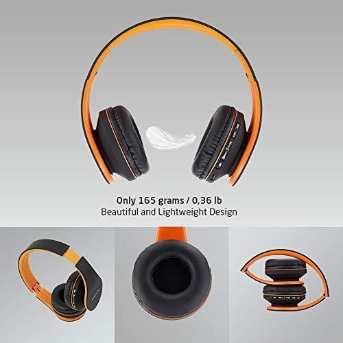 Bluetooth-koptelefoon, PowerLocus P1 draadloze koptelefoon, opvouwbare stereokoptelefoon, ingebouwde microfoon met microSD-kaartsleuf, FM-radio voor iPhone