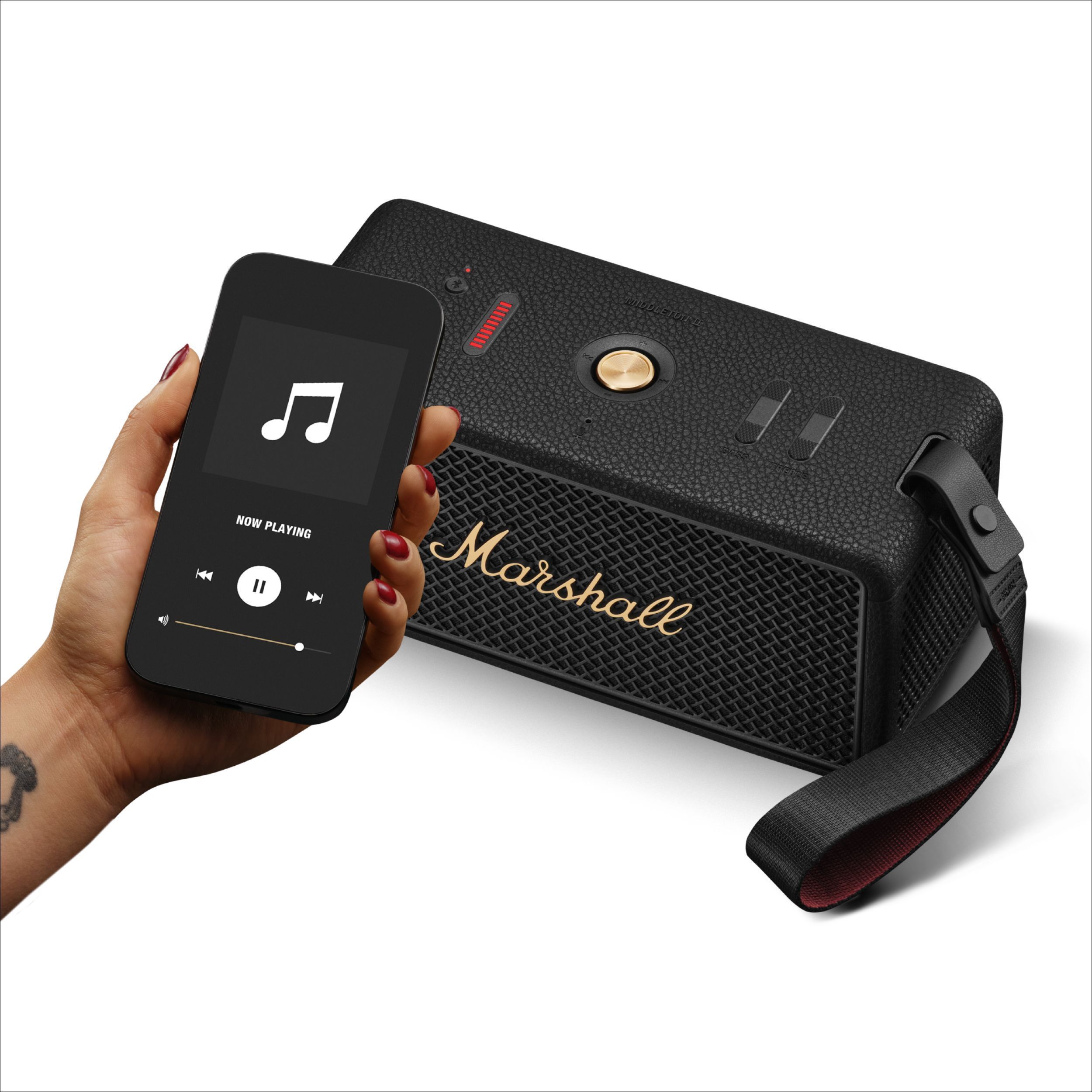 Altavoz inalámbrico - MARSHALL - Middleton II - 30 horas de autonomía - Bluetooth - Resistente al agua