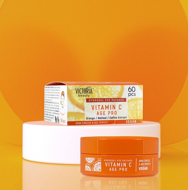 Vitamino C hidrogelio paakių pleistrai Akių kontūro kremai