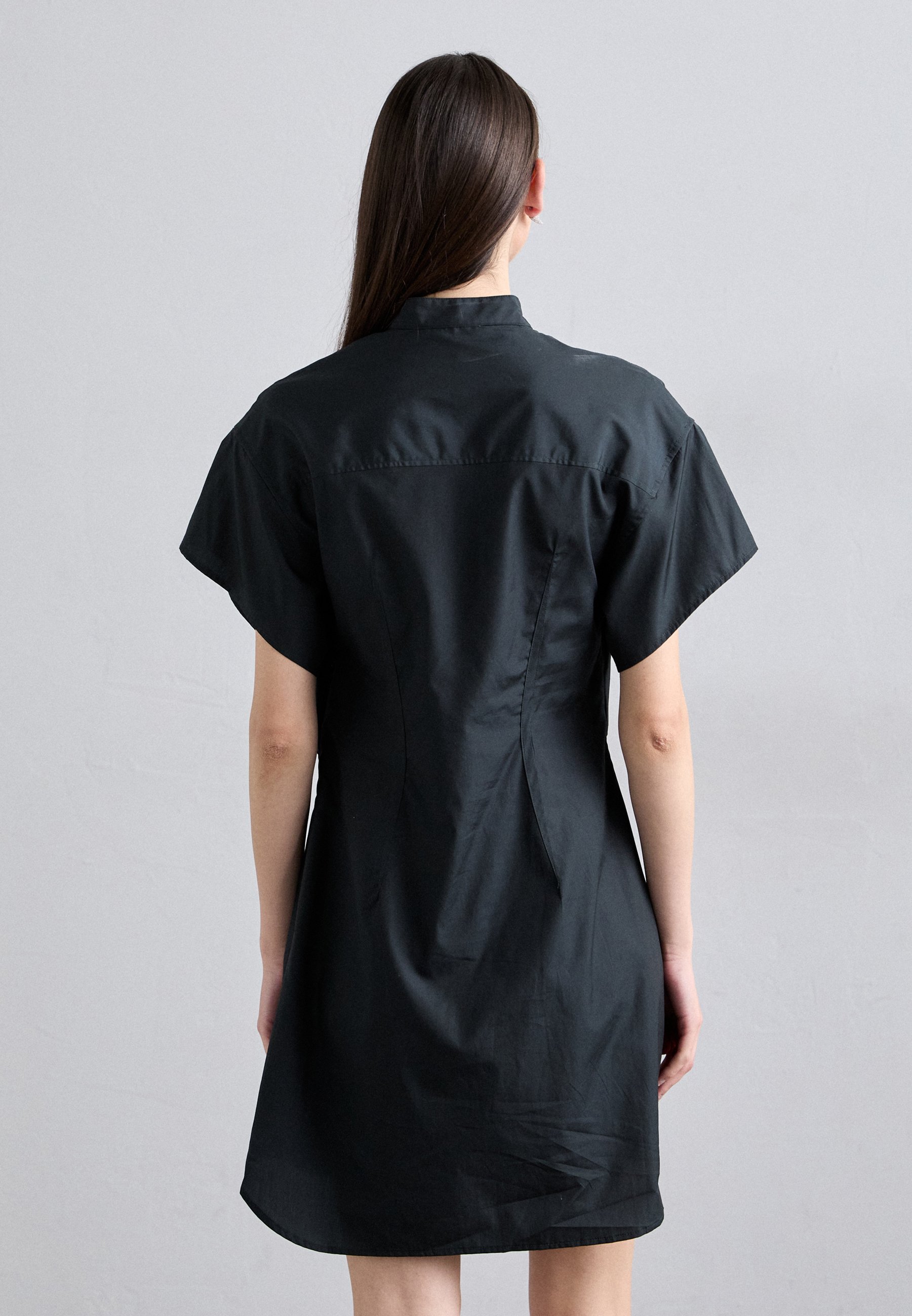 Robe chemise GRETCHEN en popeline rag & bone - noire