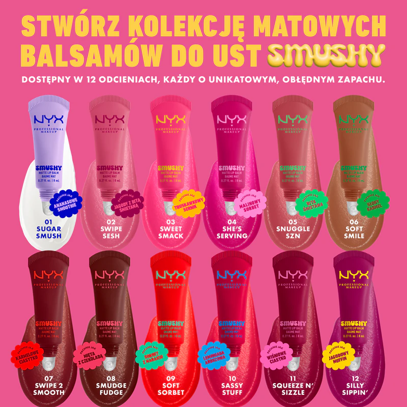 NYX Professional Makeup Smushy Matte balzam na pery