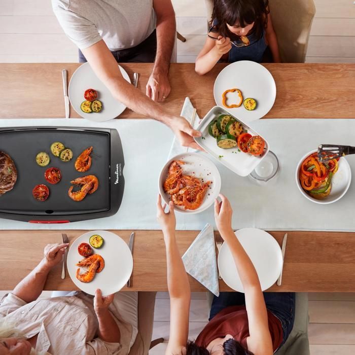 Moulinex Accessimo, Plancha, Compacta, 1800W, Cocina Saludable, Termostato CB560811