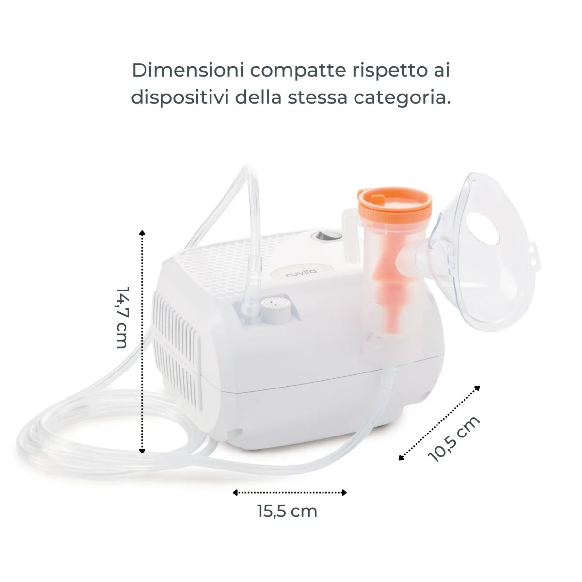 Dispositivo médico terapéutico de aerosol de pistón NUVITA Nuvita