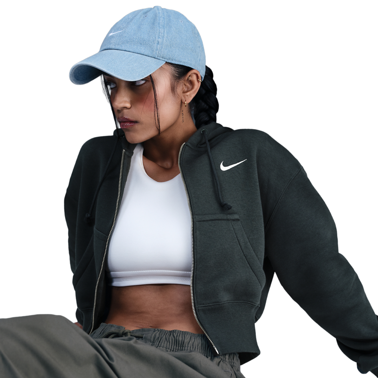Nike Sportswear Phoenix Fleece -vetoketjullinen huppari