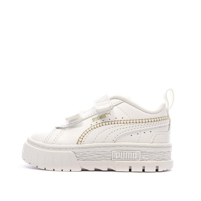 Baskets Blanches Fille Puma Stitching
