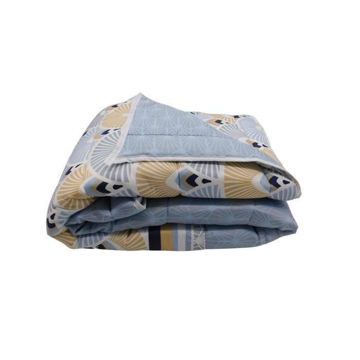 MORTREUX Couette été Thebès 240 x 260 cm - Légère microfibre double face 200 g/m² - Fabrication française