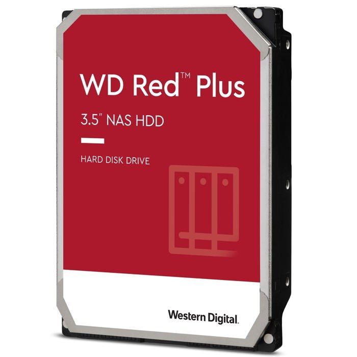 Interne harde schijf - WESTERN DIGITAL - WD Red Plus - 6 TB - SATA-600 - 5400 RPM