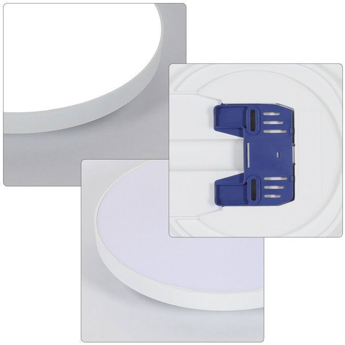 DELIPOP Plafonnier LED - Style moderne - 12W 6500K IP44 Imperméable Luminaire Plafonnier Pour Salle de Bain Cuisine Salon - Blanc
