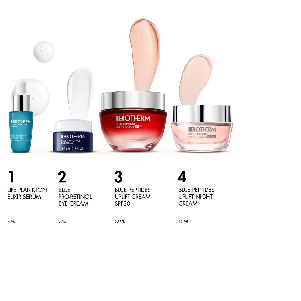 Blue Peptides Set Blue Therapy Blue Peptides Uplift SPF 30 - Cofanetto Lifting, Crema viso giorno lifting, Tratt.collo e décolleté antirughe