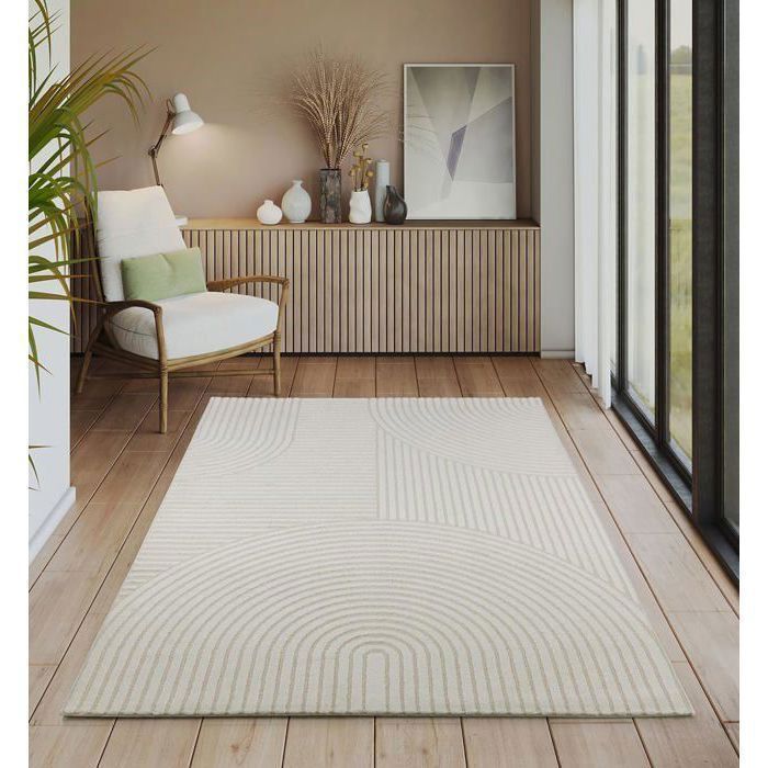 Alfombra moderna - THE CARPET - Everest 2252 - 160x230 cm - Efecto 3D - Diseño escandinavo
