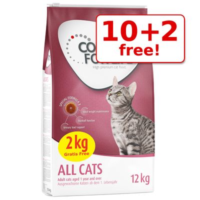 Ração seca Concept for Life para gatos, 12 kg - 10 kg + 2 kg grátis!*