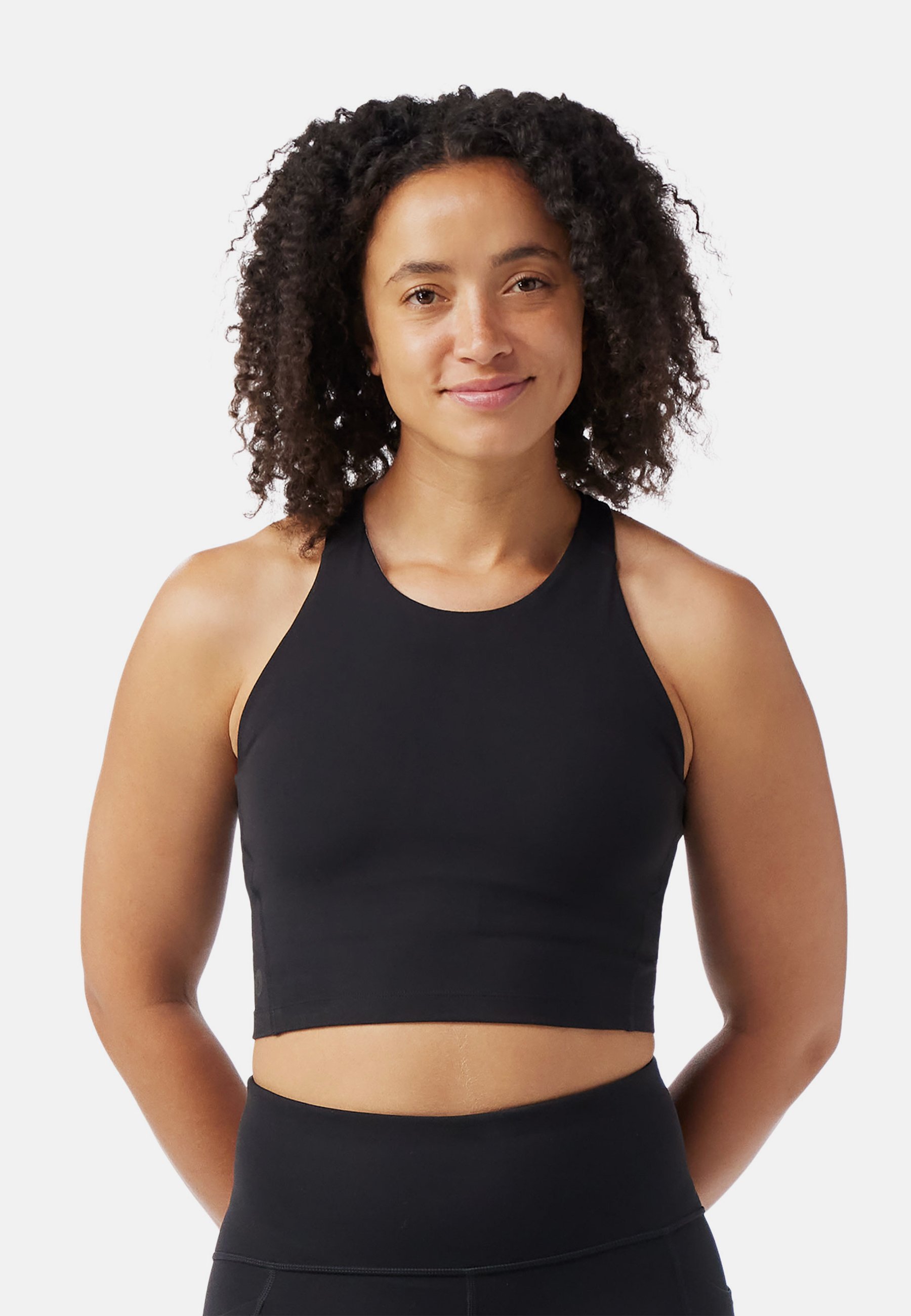 Soutien-gorge de sport Smartwool ACTIVE CROP - Maintien moyen - Noir